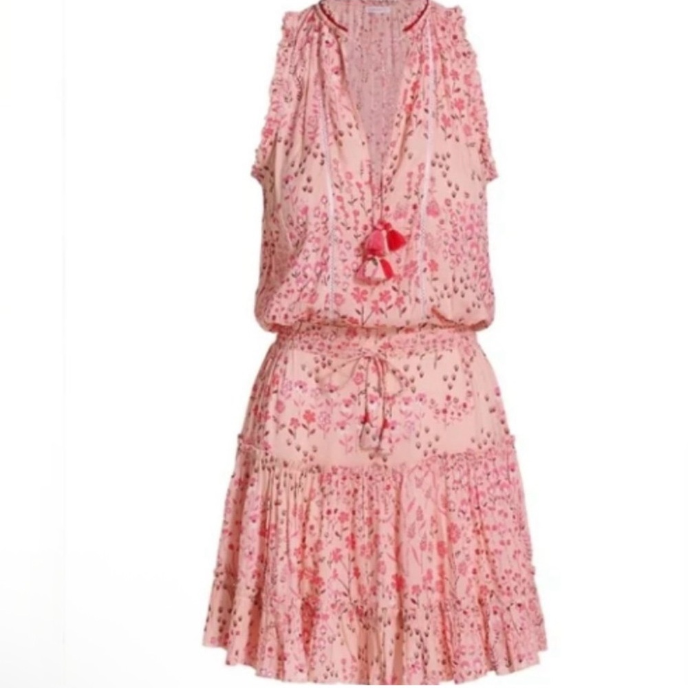 Poupette St. Barth Clara Pink Floral Mini Dress - Picture 7 of 14